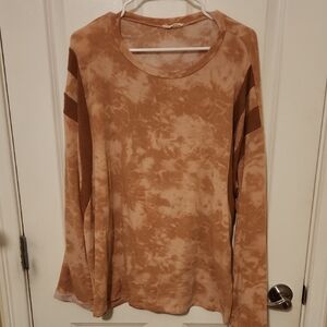 Cotton Bleu Tie-Dye Long Sleeve Top